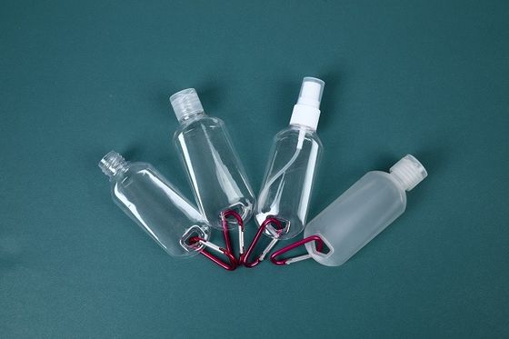 PET transparent travel kit spray bottle With Keychain,Cheap Price Beauty Kit Pet Cosmetic Bottle Set Travel Kits