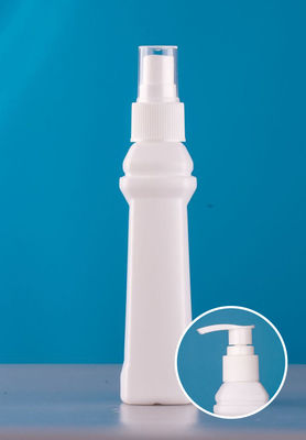 130 ML White Plastic Empty Bottles with pump cap  - Refillable Containers, Toiletry Bottles, Cosmetic Bottles