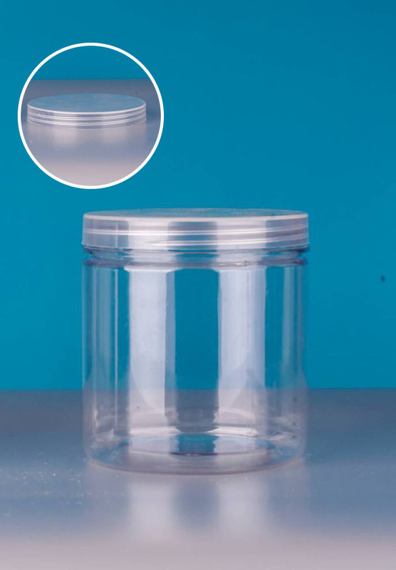 600Ml Empty Plastic Juice Bottles with Lids Cylinder Drink Containers