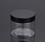 250ml 500ml Clear Amber Black Pet Plastic Cream Jar With Plastic Lid