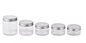 Food Grade Wide Mouth Cosmetic PET Plastic Jars 80ml With Aluminum Silver Lid
