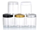 30ml 80ml 100ml 120ml 150ml Clear PET Plastic Jar With Black Lid Food Grade