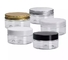 White Black Amber Wide Mouth Plastic Jar With Aluminum Lid 60ml 100ml 200ml
