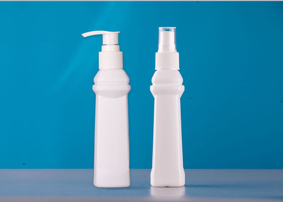 130 ML White Plastic Empty Bottles with pump cap  - Refillable Containers, Toiletry Bottles, Cosmetic Bottles