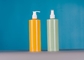 PET Plastic Shampoo Wash Hand Lotion Pump Bottle 550ml Amber Green Clear
