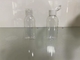 Refillable 50ml PET Clear Plastic Bottles Oval Flat With Flip Top Cap
