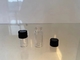 3ml Clear Pharmaceutical Glass Essential Oil Bottle With Black Plastic Cap