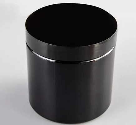 100ml 150ml 200ml Cream Jar Amber Black Pet Plastic With White Black Lid